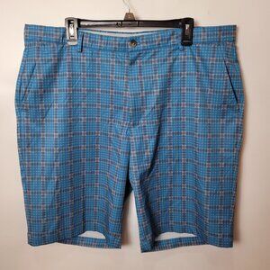GREG NORMAN Men's Printed Flat Front Performance Golf Shorts Size 40